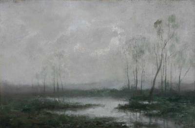 Atmospheric landscape by Albert Duvannes - Auction record, sale price, and art valuation. Compare with similar artists and explore comparable artworks.