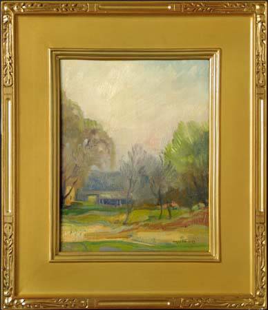 Barn in landscape