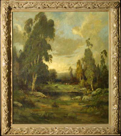Cattle in wooded landscape
