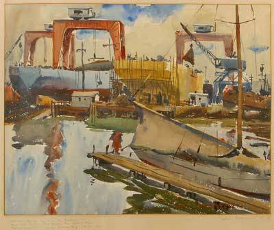 Shipyard 3-a Richmond, Cal Pencil