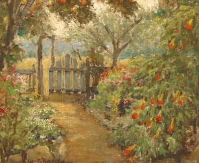 Gate In Flower Garden