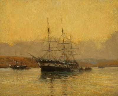 The USS Cyane Taking Possession Of San Diego