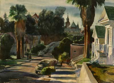 "Bunker Hill - Downtown, Los Angeles" by Emil Kosa Jr - Auction record, sale price, and art valuation. Compare with similar artists and explore comparable artworks.