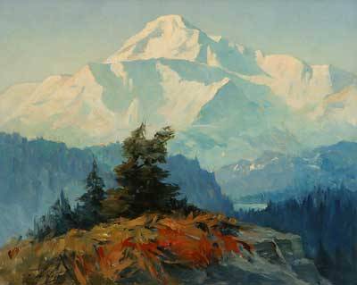 Landscape - Mt. Mckinley 20,300 Ft From The Susitna River