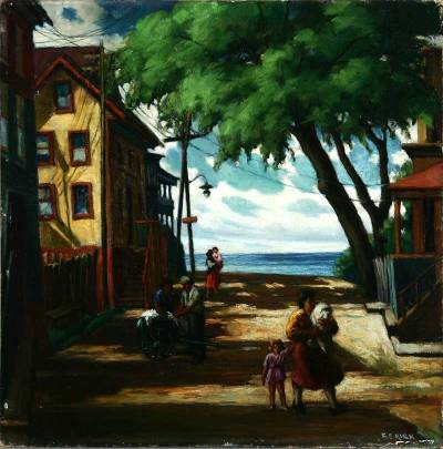 In Gloucester, Mass by Frank Cohen Kirk - Auction record, sale price, and art valuation. Compare with similar artists and explore comparable artworks.