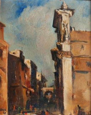 Roma, Via Giulia by Luigi Surdi - Auction record, sale price, and art valuation. Compare with similar artists and explore comparable artworks.