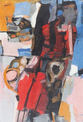 FIGURE ON THE PORCH