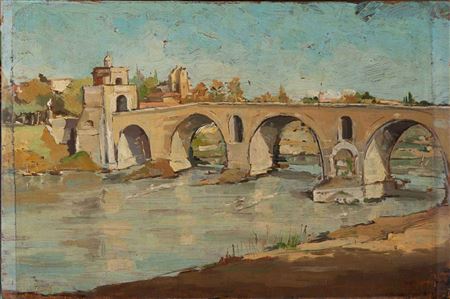 ROME, VIEW OF PONTE MILVIO