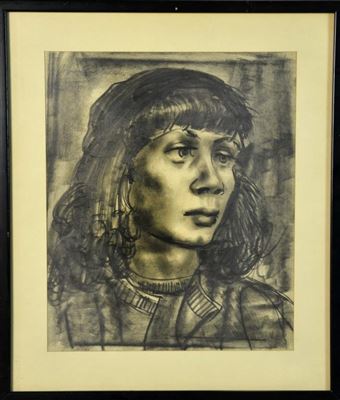 Depicting the portrait of a young women by John Cornish - Auction record, sale price, and art valuation. Compare with similar artists and explore comparable artworks.