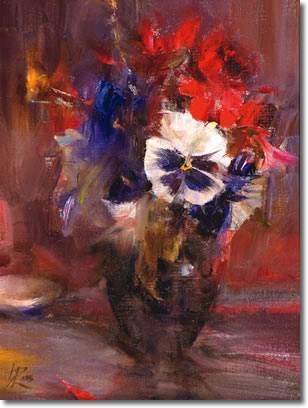 Pansies and Geraniums