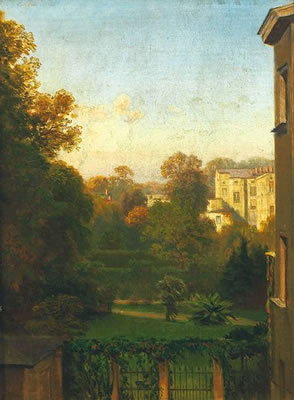 Südliche Parklandschaft im sonnigen Licht