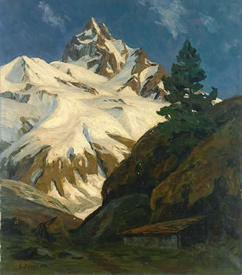Blick auf das Matterhorn im sonnigen Licht