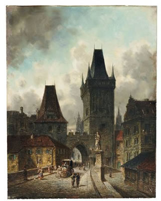 Blick auf das alte Prag by Christian Strobel - Auction record, sale price, and art valuation. Compare with similar artists and explore comparable artworks.
