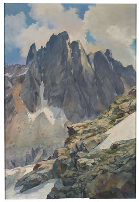 Hochgebirgslandschaft an einem Frühlingstag by Hans Bertle - Auction record, sale price, and art valuation. Compare with similar artists and explore comparable artworks.