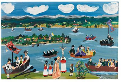 Sample artwork by Elisabeth Scherer (Born 1931), known for painting - View similar artists and auction records