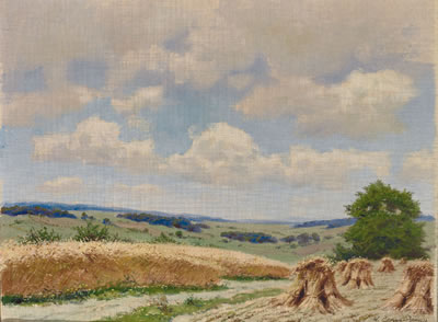 Erntelandschaft mit weitem Blick in das Land. by Willy Benz-Baenitz - Auction record, sale price, and art valuation. Compare with similar artists and explore comparable artworks.