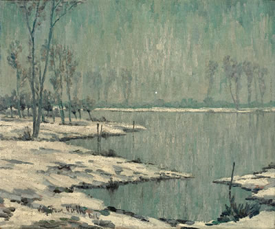 Winterabend am Niederrhein, in meisterlicher Manier