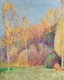 Pointillistisch gemalte herbstliche Landschaft. by Fritz Krcal - Auction record, sale price, and art valuation. Compare with similar artists and explore comparable artworks.