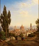 Blick von der Höhe auf Florenz an einem prächtigen Sonnentag