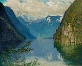 Blick auf den Königssee an einem prachtvollen Sommertag