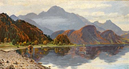 'Osterstimmung am Kochelsee'. by Karl Kaltenmoser - Auction record, sale price, and art valuation. Compare with similar artists and explore comparable artworks.