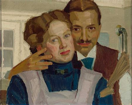 Sample artwork by Alwin Arnegger (1883 - 1916), known for portrait and landscape painting - View similar artists and auction records