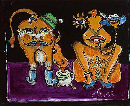 "Young sama-fesch sama" by Melchior Setz - Auction record, sale price, and art valuation. Compare with similar artists and explore comparable artworks.