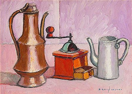 "Caraffa, macinino e bricco"