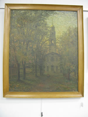 WALKING UP TO THE CHURCH IN THE FALL