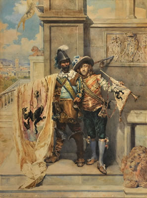 SOLDADOS DE GARIBALDI by Augusto Ballerini - Auction record, sale price, and art valuation. Compare with similar artists and explore comparable artworks.