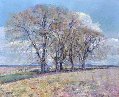 Sample artwork by Fernando Fader (1882 - 1935), known for post impressionist landscape, horses, caballeros portrait painting - View similar artists and auction records