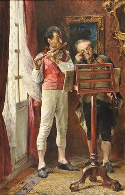 ENSAYO DE DUO PARA VIOLIN Y FLAUTA