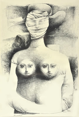 Sample artwork by Raul Alonso (1923 - 1993), known for painting - View similar artists and auction records
