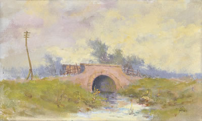 "PAISAJE CON PUENTE"