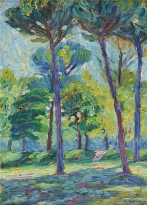 "PAISAJE ARBOLADO" by Ramon Silva - Auction record, sale price, and art valuation. Compare with similar artists and explore comparable artworks.
