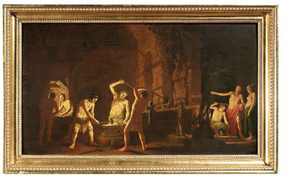 Venus in Vulcan's Forge by Claes Cornelisz Moeyaert - Auction record, sale price, and art valuation. Compare with similar artists and explore comparable artworks.