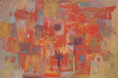 Landscape with birds
