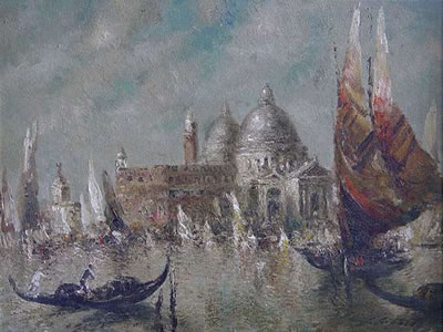 View of Santa Maria dells Salute, Venice