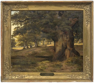 Oak tree grove in summer by Karl Friedrich Lessing - Auction record, sale price, and art valuation. Compare with similar artists and explore comparable artworks.