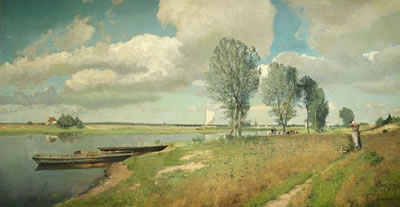 Summer at Spree river
