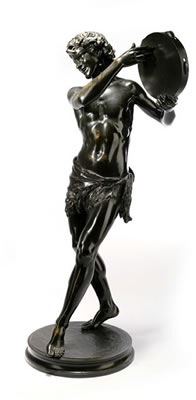A dancing bacchante