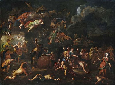 On the Olympus. Victory of the gods against the giants by Matteo Ghidoni - Auction record, sale price, and art valuation. Compare with similar artists and explore comparable artworks.