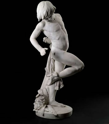A marble male nude