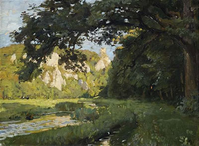 Sommerliche Landschaft, wohl bei Buttenhausen.