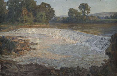 Bewaldete Landschaft mit Neckarwehr by Erwin Starker - Auction record, sale price, and art valuation. Compare with similar artists and explore comparable artworks.