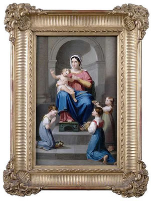 The Virgin and Child enthroned by Maria Ellenrieder - Auction record, sale price, and art valuation. Compare with similar artists and explore comparable artworks.