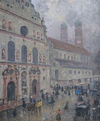 Munich at a rainy day.