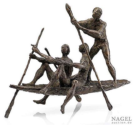 Drei im Boot, Anfang der 1980er Jahre by Karl-Ulrich Nuss - Auction record, sale price, and art valuation. Compare with similar artists and explore comparable artworks.