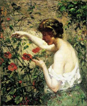 In the Garden by Lillian Mathilde Genth - Auction record, sale price, and art valuation. Compare with similar artists and explore comparable artworks.
