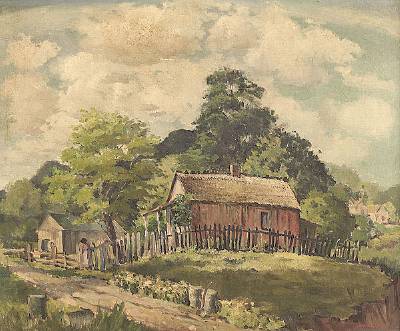 Sample artwork by Charles Reinike (1906 - 1983), known for landscape-urban streets, etcher - View similar artists and auction records